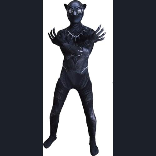 New Black Cosplay Costume 3D Print Spandex Halloween Cosplay Suit Costume for Adult/Kids Custom Made