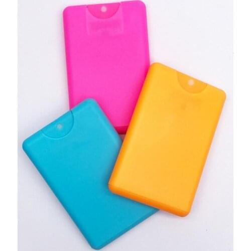 500pcs 20ml Empty Card Shaped Plastic Spray Perfume Bottles Perfume Atomizer Cosmetic Containers new