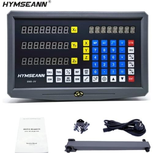SNS-3V 3 Axis DRO Digital Readout Display Monitor For Milling Lathe Machine for Sino Easson Rational Sinpo Linear Glass Scale