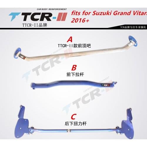 TTCR-II suspension strut bar Fit Suzuki Grand Vitara 2016+ car styling accessories stabilizer bar Aluminum alloy bar tension rod