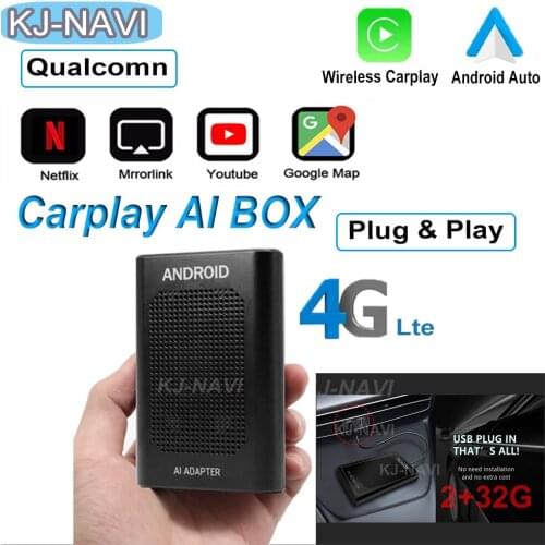 4G+64G Apple Carplay AI Box TV Box For VW T-ROC Cross Crafter Amarok Teramont Sharan Plug and Play Auto Car Entertainment System