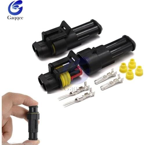 1/2/3/4/5/6 pins Way AMP Super seal Waterproof Electrical Wire Connector Plug for car waterproof connector