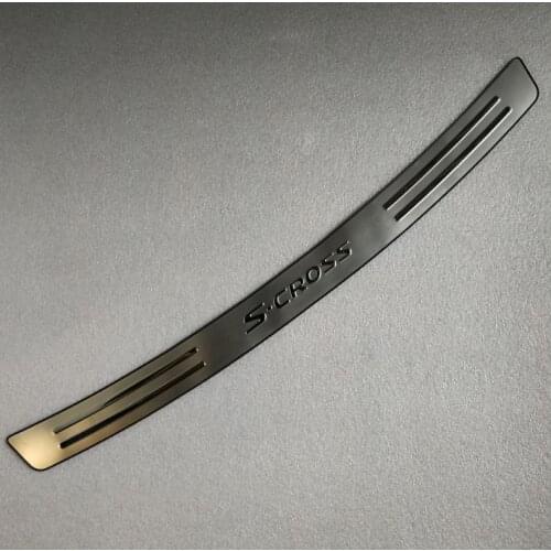 Rear Guards Stainless Steel Rear Bumper Protector Car Styling Stickers For Suzuki SX4 S-Cross 2014 2015 2016 2017 2018 2019 2020