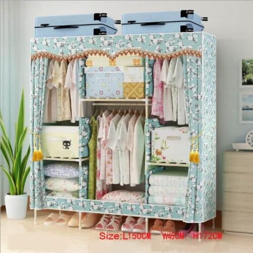 Factory Price Solid Wood Wardrobe Clothes Wardrobe length 150 cm