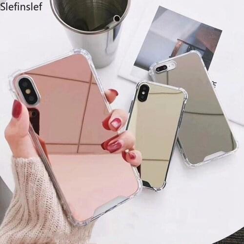 Mirror TPU Case For iphone 11 Pro XS MAX XR X 10 8 plus Shockproof Fundas Cover For iphone 7 8 6s 6 s plus Phone Cases