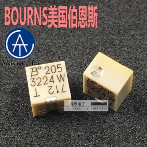 10pcs 100% orginal new real stock BOURNS 3224W-1-205E 2M multi-turn high precision adjustable resistance potentiometer