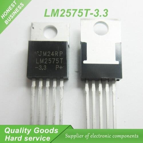 10pcs free shipping LM2575T-3.3 LM2575 LM2575T TO-220-5 Voltage Regulators - Switching Regulators 3.3V 1A Buck PWM new original