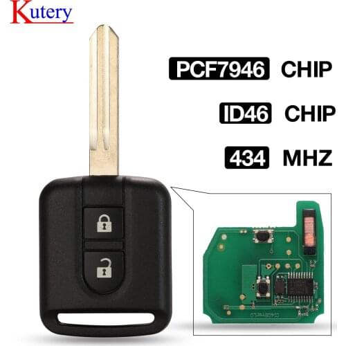Kutery Car Remote Key for NISSAN Cabstar F24M Micra K12 Navara D40M Note E11 NV200 M20M Patrol Y61 Qashqai J10