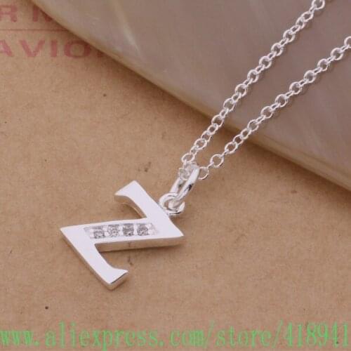 Free Shipping Silver Plated Necklace, Silver Plated fashion jewelry /cebakvia dqlamhsa P-Z