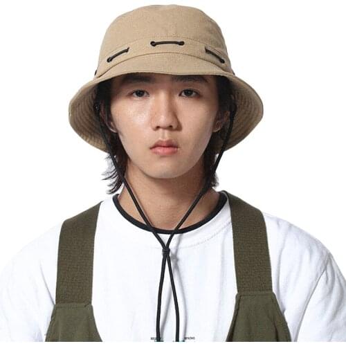 Clape Outdoor Boonie Fishing Hat UPF 50+ Bucket Hat Outdoor Sports Hat Safari Hunting Cap Fishermen Hat with Drawstring Closure