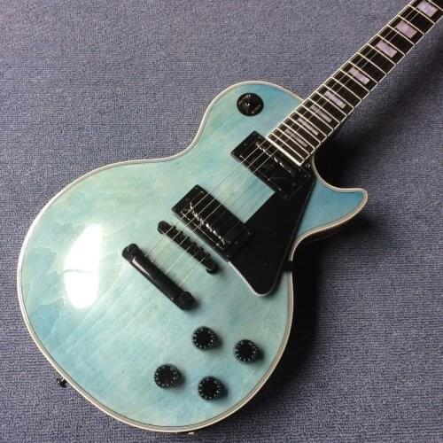 Electric guitar, Rosewood fingerboard, Black pickguard, Black hardware, Mahogany body electric guitar, Free shipping