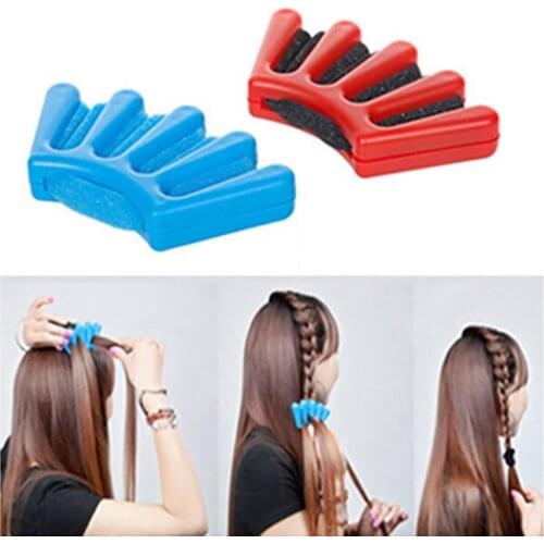 2 Colors Lady French Hair Braiding Tool Weave Sponge Braider Roller Hair Twist Styling Tool DIY Accessories
