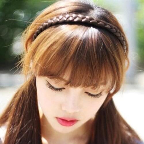 Chunky Synthetic Hair Braided Headband Classic Braids Hairpiece Women Beauty accessories