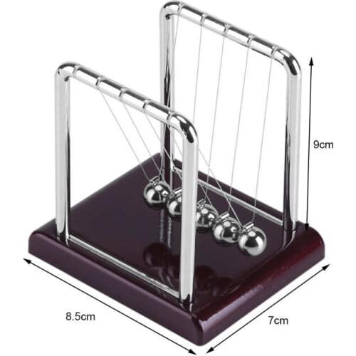 Steel Balance Swinging Magnetic Ball Cradle Physics Science Pendulum Desk Fun Toy Gift Home Decoration
