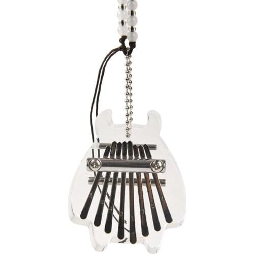 Mini 8 Tone Thumb Harp Acrylic Crystal Style Holiday Birthday Children Gifts 8 key kalimba thumb piano Thumb Harp