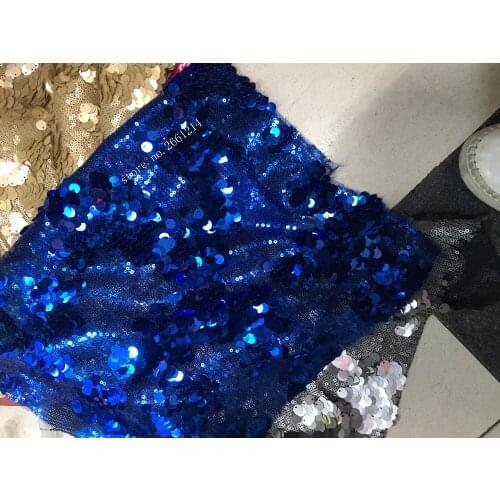 Latest sequins French net lace fabric BZL-101610 African embroidered tulle lace fabric for party dress