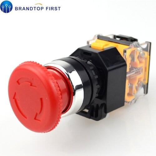 Emergency stop button switch self-locking emergency stop push button