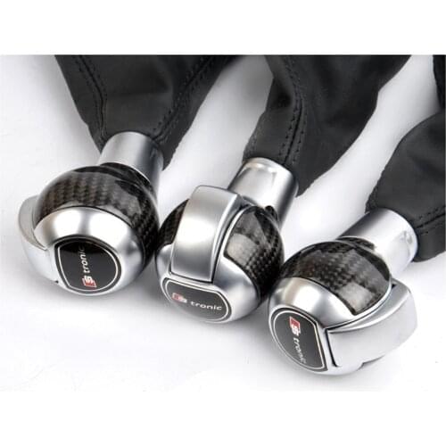 Suitable for Audi Volkswagen CC Scirocco A4L A7 Q5 Q7 Carbon Fiber Handball Gear Head Gear Handle