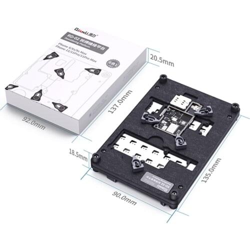 Qianli RD-02 Mainboard Desoldering Platform for X/XS/11 PRO MAX 6 In 1 IC Chip Clamping CPU Hand Disk Glue Removal Holder