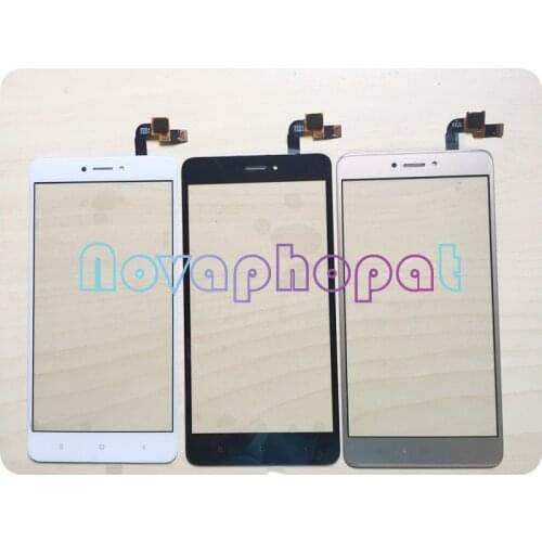 Novaphopat Black/White/Golden Sensor For Xiaomi Redmi Note 4X Touch Screen Digitizer Glass Panel replacement + tracking