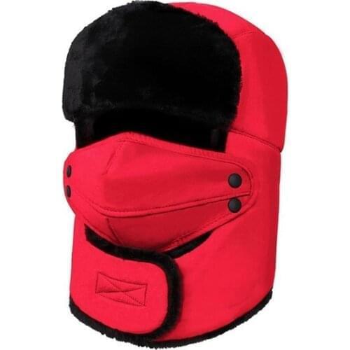 Unisex Lei Feng Hat Mens Winter Hat Cold Plus Velvet Windproof Winter Warm Riding Motorcycle Womens Cotton Hat