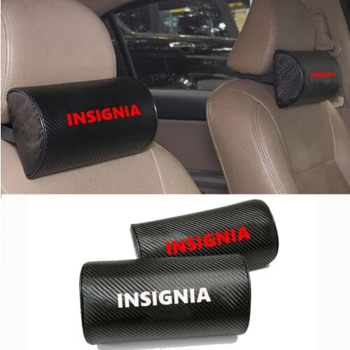 Carbon Fiber Texture PU Leather Auto Car Seat Head Neck Rest Cushion Neck Support Safety Pillow Headrest Pad For Opel Insignia