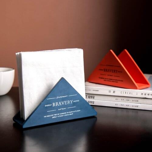 Vertical tissue box Restaurant paper towel clip Cafe napkin tray Home Decoration Desktop ornaments Creativity Modern simplicity