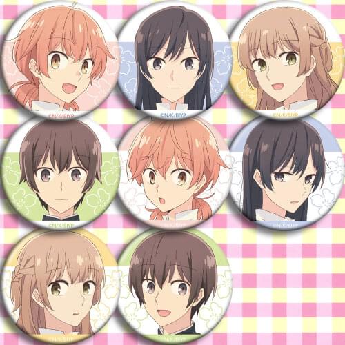 1pc 58mm Eventually Bloom Into You Badges Nanami Touko Brooch Koito Yuu Icon Brooch