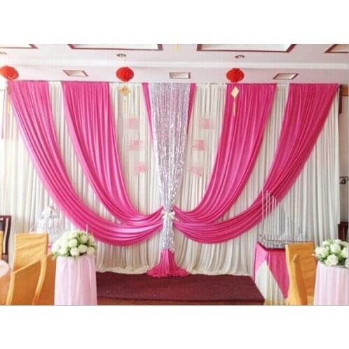 10ft*20ft Pink Sequins Wedding Backdrop Curtain Wholesale stage decoration party Backdrop banquet stage decor