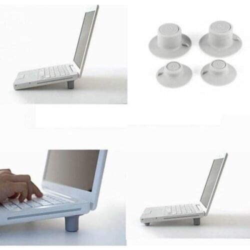 2Pcs Convenient Mini Big + 2Pcs Small Notebook Laptop Cooling Pads Skidproof Pad Cooler Stand