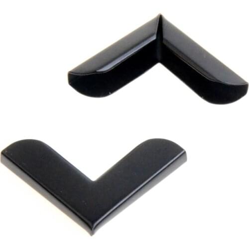 24PCs Black Book Scrapbooking Albums Menus Folders Corner Protectors (Fits 4mm thick) 28*39mm