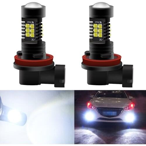 2x H4 H7 H8 H11 LED HB3 9005 9006 Fog Lights Bulb 3030SMD 1200LM 6000K White Car Driving Running Lamp Auto Leds Light DC 12V 24V