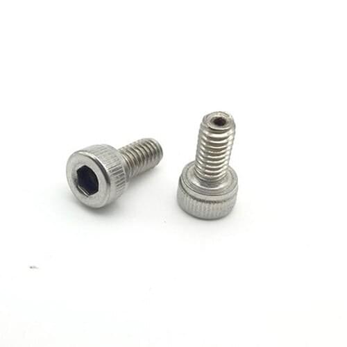 3pcs M3 M4 Cylinder head Through hole Allen bolt Cup heads type inner hexagon bolt Alternative stainless steel 6mm-20mm Length