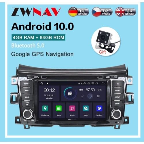 2 din stereo receiver Car radio Headunit Audio For NISSAN NP300 Navara 2014 + Android10.0 car navigator Multimedia Player IPS