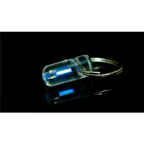 Automatic Light Tritium Gas Tube Key Night Self Luminous Glowring Emergency Lights For Outdoor Safety and Survival Tool