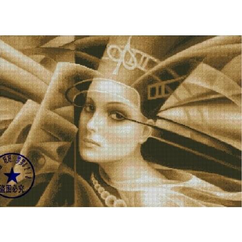 FREE delivery Top Quality popular counted cross stitch kit queen, Cleopatra EGYPT QUEEN woman lady