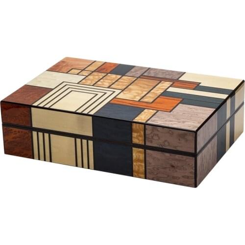 LUBINSKI Cedar Wood Travel Humidor W/Humidifier Hygrometer Cigar Cigarette Case Holder Box Fit 25 Cigars Tobacco Storage