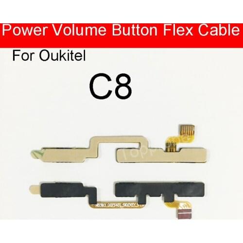 Power+Volume Side Button FPC Flex Cable For Oukitel C8 Power Volume Flex Cable For Oukitel C8 4G MTK6737 Quad Core Repair Parts