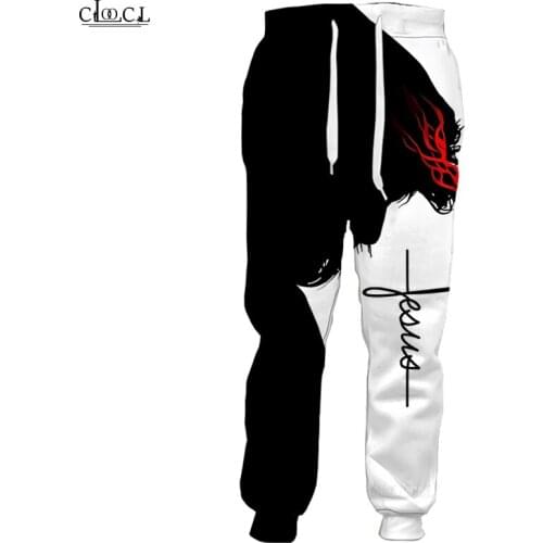 HX Newest Christian Jesus Catholic Trousers Men Women Sweatpants 3D Print Jogging Fashion Casual Pants Sweatpants Drop Shipping