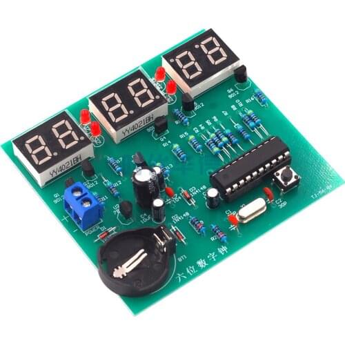STC Six Digital Clock Kit Single Chip Microcomputer 6 Bit LED Clock Electronic Production