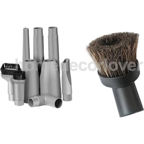 0 Pieces Universal Vacuum Cleaner Tools Kits Set, 2x Nozzle 3x Dust Brush 3x Connector 2x Extension Tube