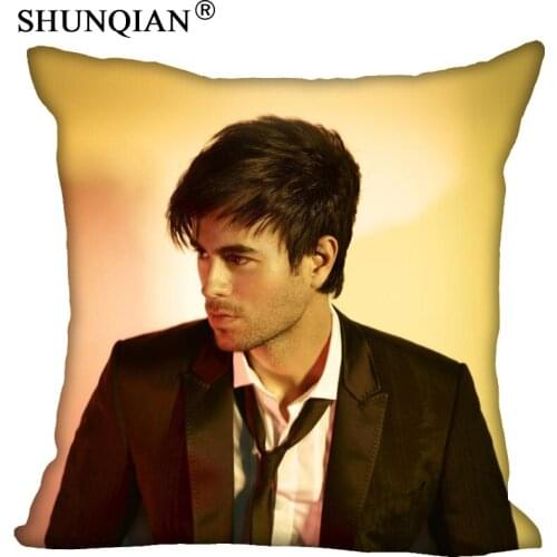 Custom Pillowcase Enrique Iglesias Square Zipper Pillow Cover 35X35,45X45,60X60cm(Two Sides) Print Your Pictures Pillow Cases