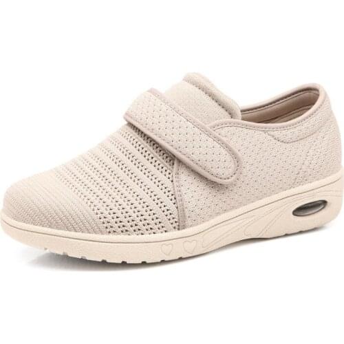 2021 new womens walking and running wide adjustable breathable cushion sports shoes comfortable and breathable