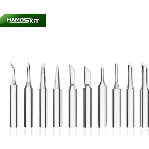 HANDSKIT 936 Soldering Station Lead-free Soldering Iron Tips 900M Serise Sting Welding Tools 1.3K 1.8K 1.2D 1C B I Solder Tips