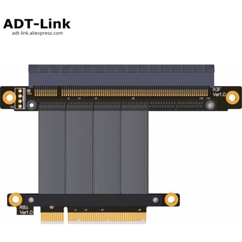 PCIe 3.0 x8 to x16 Riser Cable 64G/bps PCI-E 8x 16x 1U 2U Extender For NVIDIA GTX1080Ti GTX1070 GTX1060 1050 Graphics Full speed