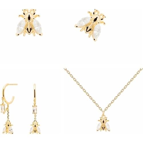 Pendientes Plata 925 Little Bee Diamond Tassel 925 Sterling Silver Earrings For Women Piercing Stud Earrings 2021 Trend Vintage