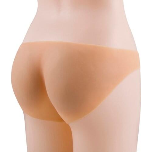 Body shaping sexy silicone hip pants body hip pants seamless fake hip pure silicone underwear