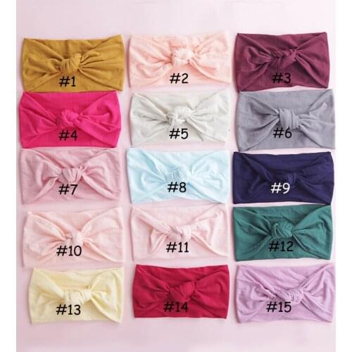 27 pcs/lot top knot Nylon headband , knotted Nylon headwrap, turban headband Baby Shower gift photo props