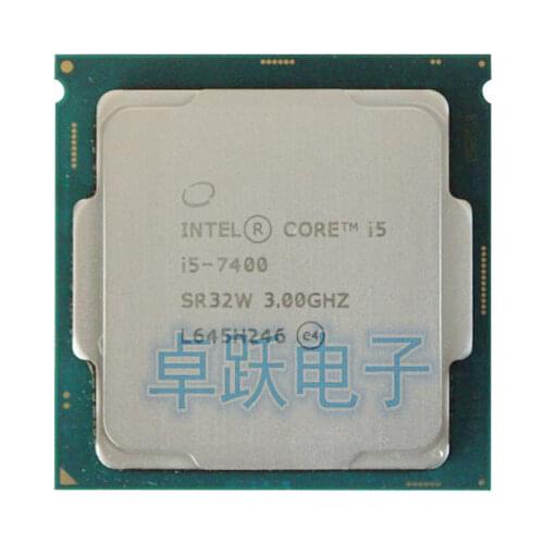 Intel Core i5 7 series Processor I5 7400 I5-7400 CPU LGA 1151-land FC-LGA 14 nanometers