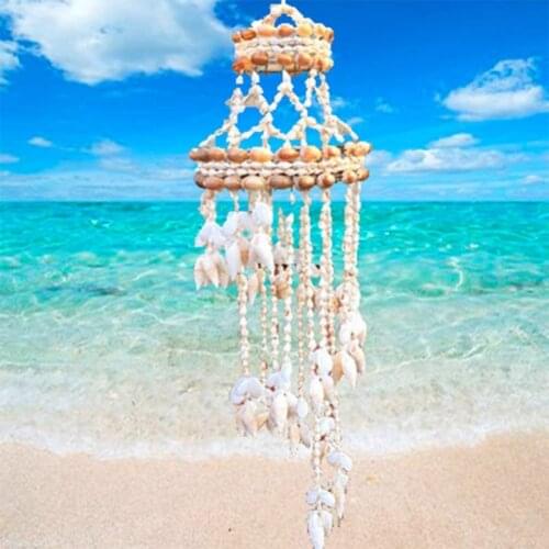 Conch Sea Shell Wind Chime Hanging Ornament Wall Decoration Creative Hanging Pendant Stylish Hanging Ornament Hanging De